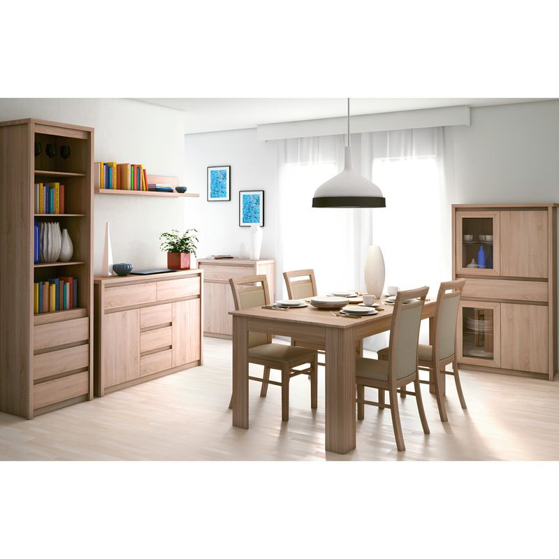 Casa si Gradina - Mobilier - Biblioteci si rafturi - Etajere - Etajera TYP 6, PAL melaminat, stejar sonoma, NORTY - Infinity.ro