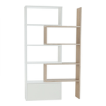 Casa si Gradina - Mobilier - Biblioteci si rafturi - Etajere - Etajera, alb/stejar sonoma, ASTA - Infinity.ro