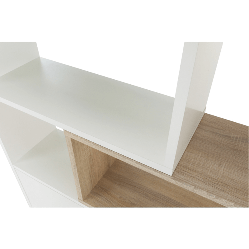 Casa si Gradina - Mobilier - Biblioteci si rafturi - Etajere - Etajera, alb/stejar sonoma, ASTA - Infinity.ro