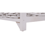 Casa si Gradina - Mobilier - Organizare si depozitare - Bancute - Bancuta cu cos de rachita si perna, alb antichizat, RUBY1 - Infinity.ro