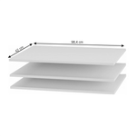 Casa si Gradina - Mobilier - Biblioteci si rafturi - Rafturi - Polite pentru garderobier, alb, 3 buc., GABRIELA - Infinity.ro