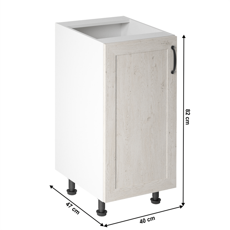 Casa si Gradina - Mobilier - Dulapuri si sifoniere - Dulapuri - Dulap inferior, alb/pin nordic, deschidere stanga, ROYAL D40 - Infinity.ro