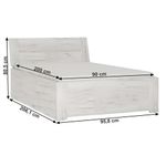Casa si Gradina - Mobilier - Paturi si accesorii - Paturi - Pat typ 90, alb craft, 90x200, ANGEL - Infinity.ro