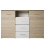 Casa si Gradina - Mobilier - Comode si corpuri - Comode - Comoda, stejar sonoma/alb, GABRIELA - Infinity.ro