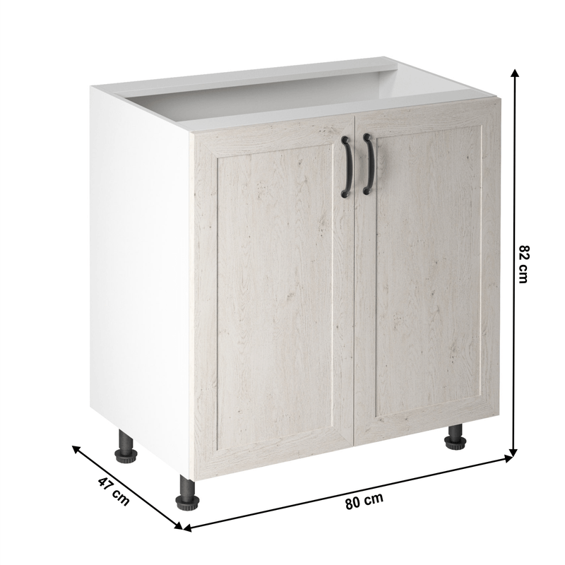 Casa si Gradina - Mobilier - Dulapuri si sifoniere - Dulapuri - Dulap inferior, alb/pin nordic, ROYAL D80 - Infinity.ro