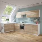 Casa si Gradina - Mobilier - Dulapuri si sifoniere - Dulapuri - Dulap inferior cu 3 sertare, stejar sonoma/alb, LINE D60S3 - Infinity.ro