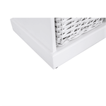 Casa si Gradina - Mobilier - Organizare si depozitare - Bancute - Banca cu 3 cosuri, alb, RAFAELLO - Infinity.ro