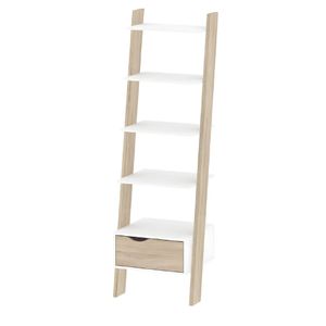 Etajera cu sertar, stejar sonoma/alb, OSLO 75385