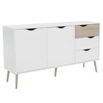 Casa si Gradina - Mobilier - Comode si corpuri - Comode - Comoda, stejar sonoma/alb, OSLO 75381 - Infinity.ro