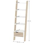 Casa si Gradina - Mobilier - Biblioteci si rafturi - Etajere - Etajera cu sertar, stejar sonoma/alb, OSLO 75385 - Infinity.ro