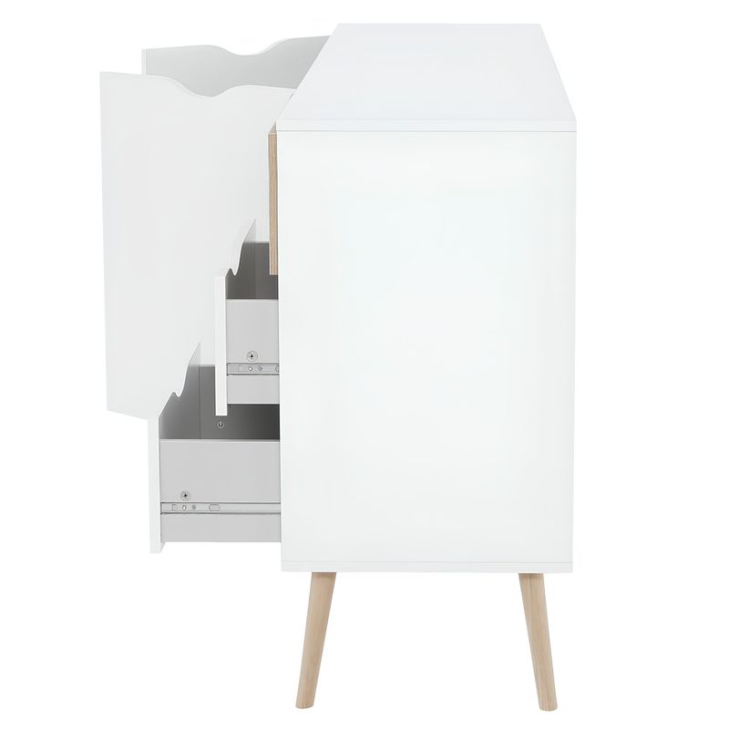 Casa si Gradina - Mobilier - Comode si corpuri - Comode - Comoda, stejar sonoma/alb, OSLO 75381 - Infinity.ro