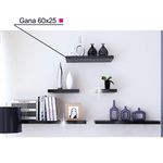 Casa si Gradina - Mobilier - Biblioteci si rafturi - Rafturi - Polita, negru lucios, GANA FY 11044-3 - Infinity.ro