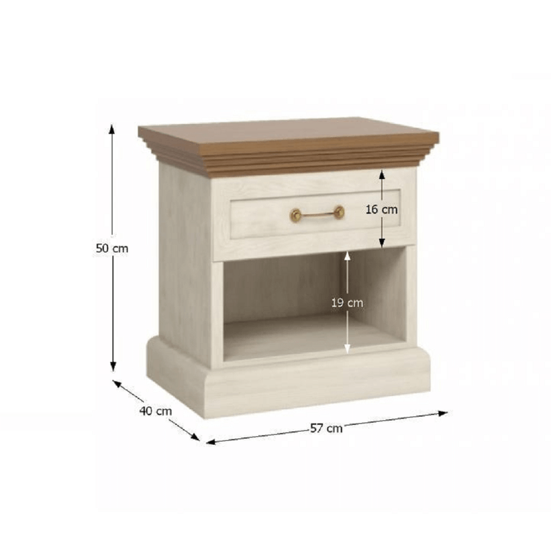 Casa si Gradina - Mobilier - Seturi de mobilier - Seturi dormitor - Set dormitor, pin nordic/ stejar salbatic, ROYAL - Infinity.ro