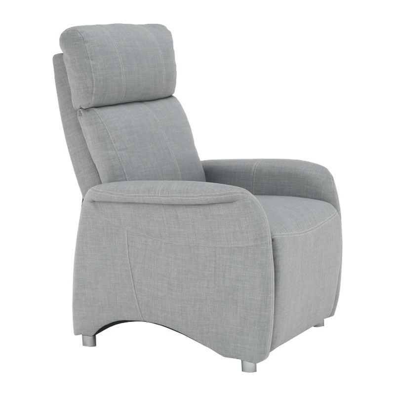 Casa si Gradina - Mobilier - Scaune si fotolii - Fotolii - Fotoliu reglabil, material textil gri, FOREST - Infinity.ro