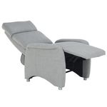 Casa si Gradina - Mobilier - Scaune si fotolii - Fotolii - Fotoliu reglabil, material textil gri, FOREST - Infinity.ro