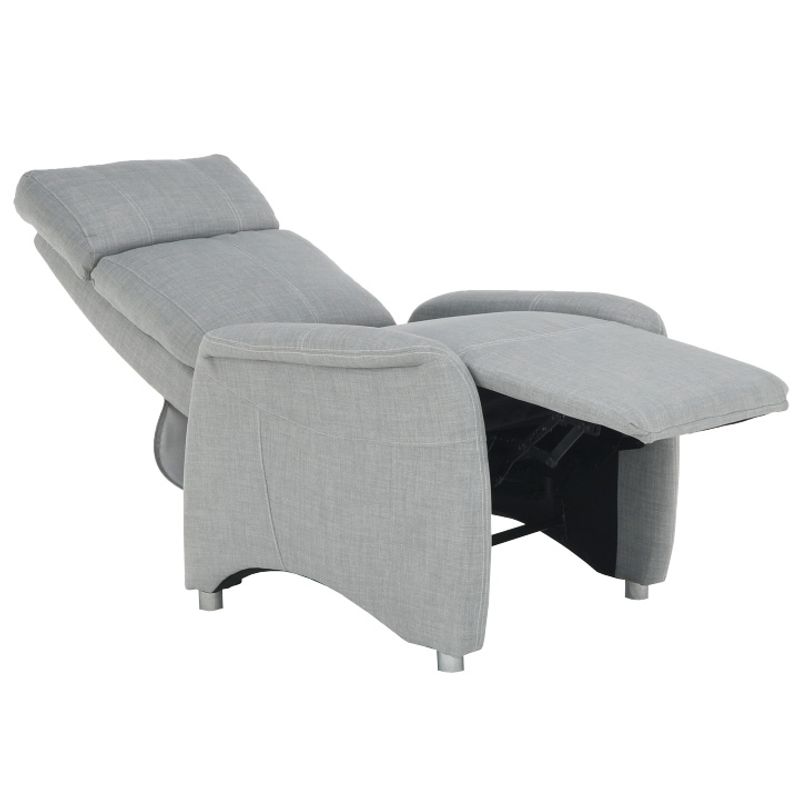 Casa si Gradina - Mobilier - Scaune si fotolii - Fotolii - Fotoliu reglabil, material textil gri, FOREST - Infinity.ro