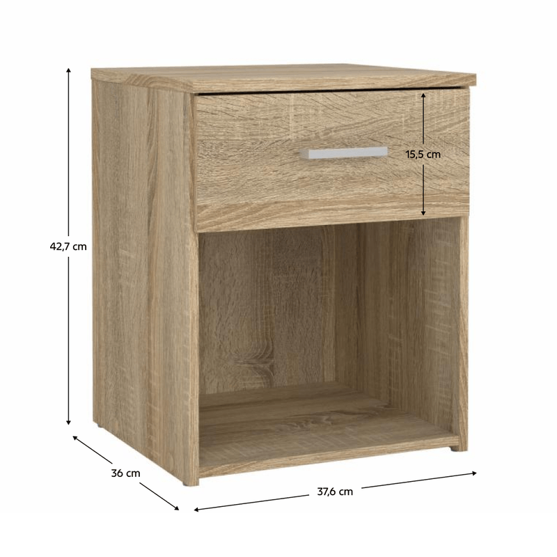 Casa si Gradina - Mobilier - Comode si corpuri - Noptiere - Noptiera, stejar sonoma, GARBO - Infinity.ro