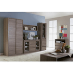 Casa si Gradina - Mobilier - Mese si birouri - Birouri - Birou PC, stejar lefkas inchis, MONTANA B1 - Infinity.ro