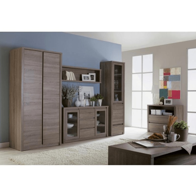 Casa si Gradina - Mobilier - Mese si birouri - Birouri - Birou PC, stejar lefkas inchis, MONTANA B1 - Infinity.ro