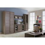 Casa si Gradina - Mobilier - Comode si corpuri - Comode - Comoda cu patru usi, stejar lefkas  inchis, MONTANA K4D - Infinity.ro