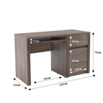 Casa si Gradina - Mobilier - Mese si birouri - Birouri - Birou PC, stejar lefkas inchis, MONTANA B1 - Infinity.ro