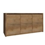 Casa si Gradina - Mobilier - Comode si corpuri - Comode - Comoda cu trei usi, stejar lefkas inchis, MONTANA K3D - Infinity.ro