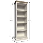 Casa si Gradina - Mobilier - Biblioteci si rafturi - Biblioteci - Biblioraft, pin nordic/stejar salbatic, ROYAL RW - Infinity.ro