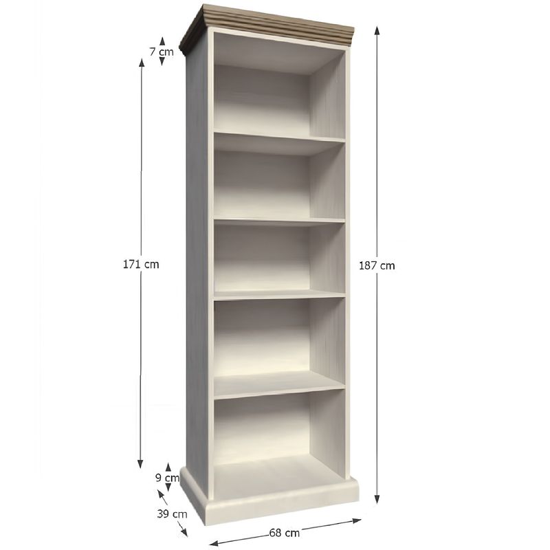 Casa si Gradina - Mobilier - Biblioteci si rafturi - Biblioteci - Biblioraft, pin nordic/stejar salbatic, ROYAL RW - Infinity.ro