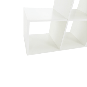 Etajera piramida, alb, PAL melaminat, NORAH
