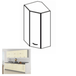 Casa si Gradina - Mobilier - Dulapuri si sifoniere - Dulapuri - Dulap superior, crem extra lucios, PRADO 60/60 N G-72 - Infinity.ro