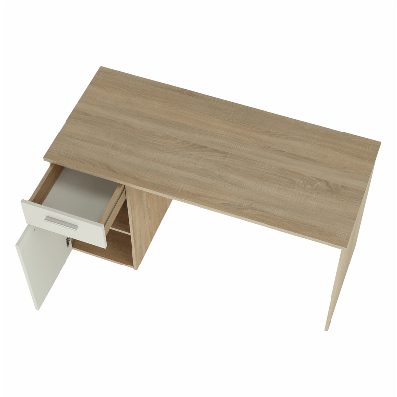 Casa si Gradina - Mobilier - Mese si birouri - Mese bucatarie si dining - Masa de scris, stejar sonoma/alb, EGON - Infinity.ro