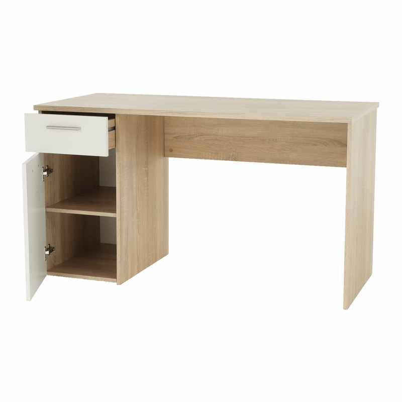 Casa si Gradina - Mobilier - Mese si birouri - Mese bucatarie si dining - Masa de scris, stejar sonoma/alb, EGON - Infinity.ro