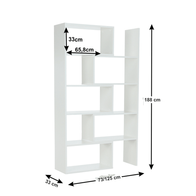 Casa si Gradina - Mobilier - Biblioteci si rafturi - Etajere - Etajera, alb, KLOE I - Infinity.ro