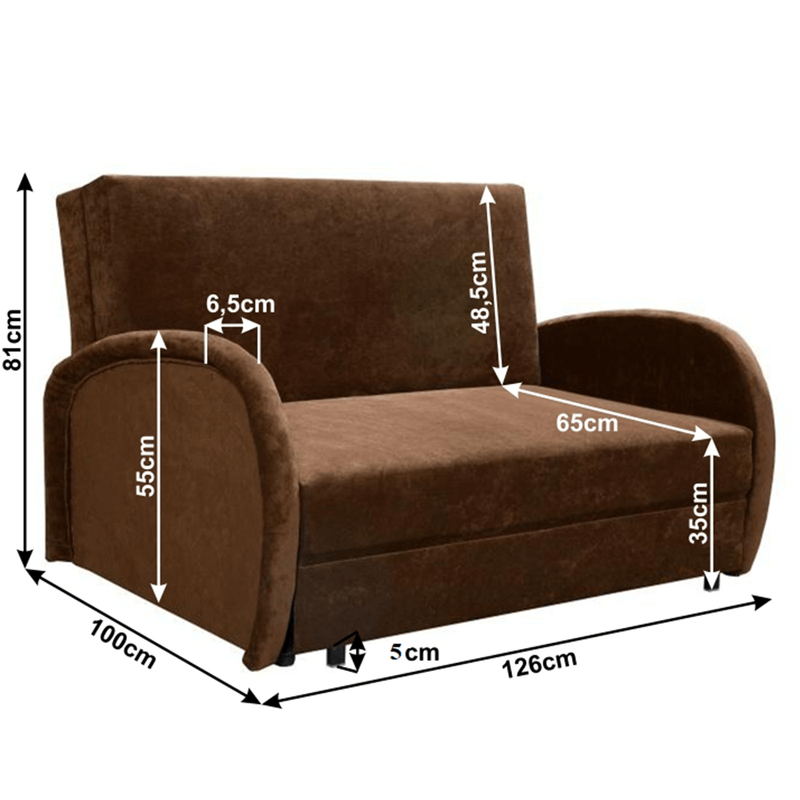 Casa si Gradina - Mobilier - Scaune si fotolii - Fotolii - Fotoliu extensibil, maro, MILI 2 - Infinity.ro