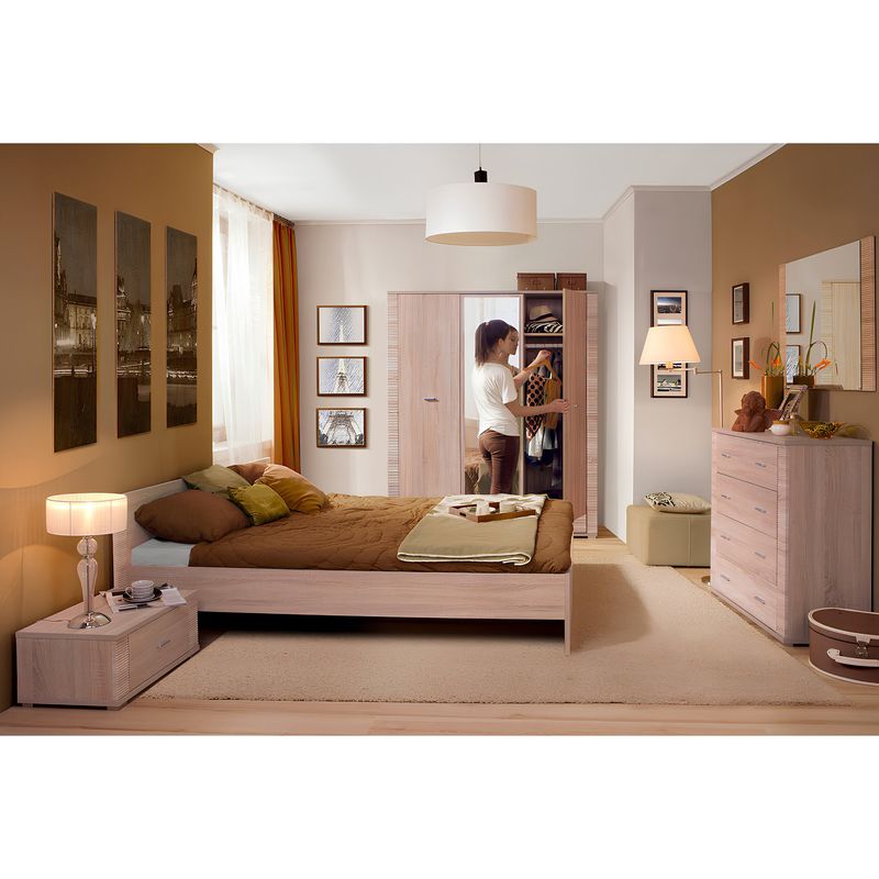 Casa si Gradina - Mobilier - Comode si corpuri - Noptiere - Noptiera typ 21, stejar sonoma, GRAND - Infinity.ro