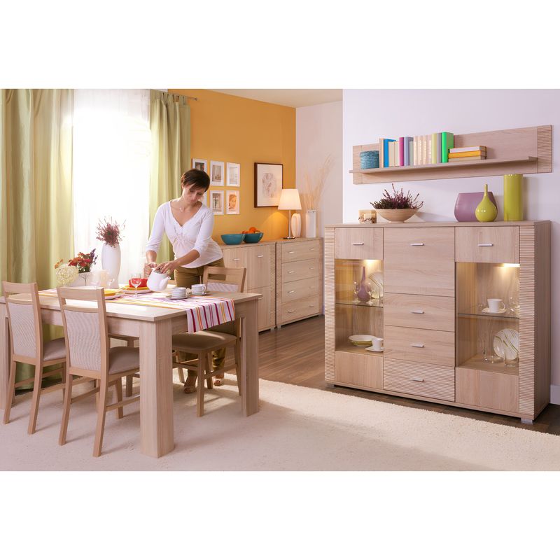 Casa si Gradina - Mobilier - Biblioteci si rafturi - Rafturi - Polita suspendare tip 17, stejar sonoma, GRAND - Infinity.ro