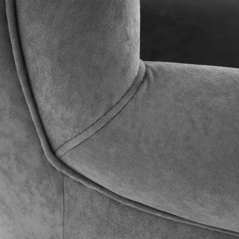 Casa si Gradina - Mobilier - Scaune si fotolii - Fotolii - Fotoliu, textil gri, CHARLOT - Infinity.ro