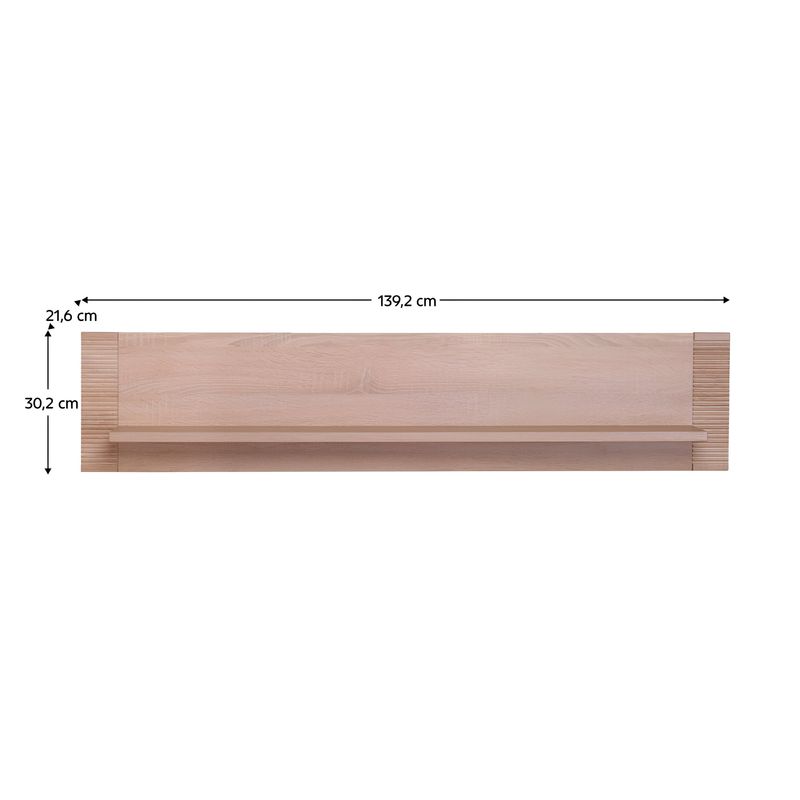 Casa si Gradina - Mobilier - Biblioteci si rafturi - Rafturi - Polita suspendare tip 17, stejar sonoma, GRAND - Infinity.ro