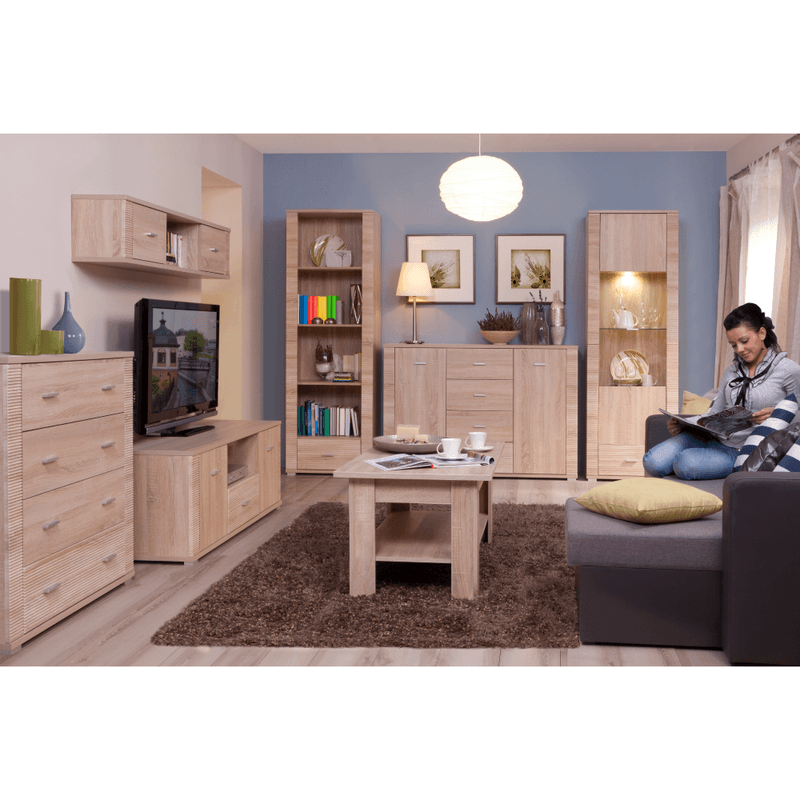 Casa si Gradina - Mobilier - Mese si birouri - Birouri - Masuta TV/dulap tip 13, stejar sonoma, GRAND - Infinity.ro