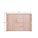 Casa si Gradina - Mobilier - Comode si corpuri - Comode - Scrin tip 9, stejar sonoma, GRAND - Infinity.ro