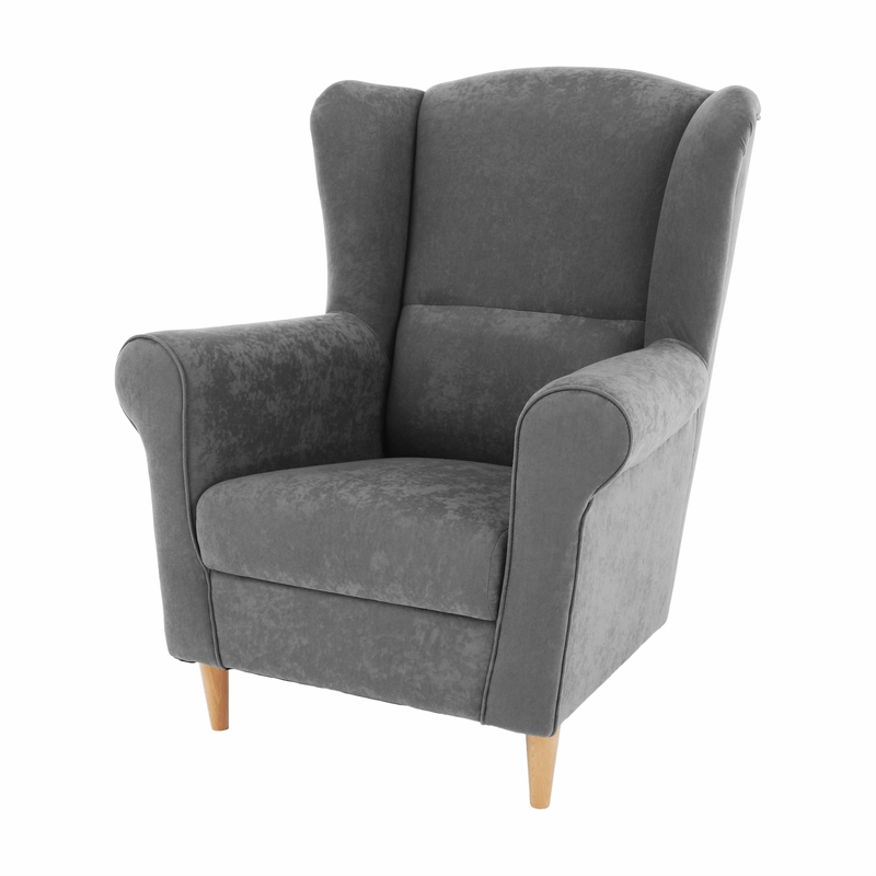 Casa si Gradina - Mobilier - Scaune si fotolii - Fotolii - Fotoliu, textil gri, CHARLOT - Infinity.ro