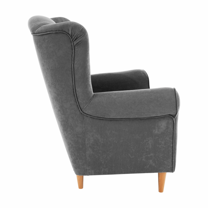 Casa si Gradina - Mobilier - Scaune si fotolii - Fotolii - Fotoliu, textil gri, CHARLOT - Infinity.ro