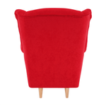 Casa si Gradina - Mobilier - Scaune si fotolii - Fotolii - Fotoliu, textil rosu, CHARLOT - Infinity.ro