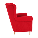 Casa si Gradina - Mobilier - Scaune si fotolii - Fotolii - Fotoliu, textil rosu, CHARLOT - Infinity.ro