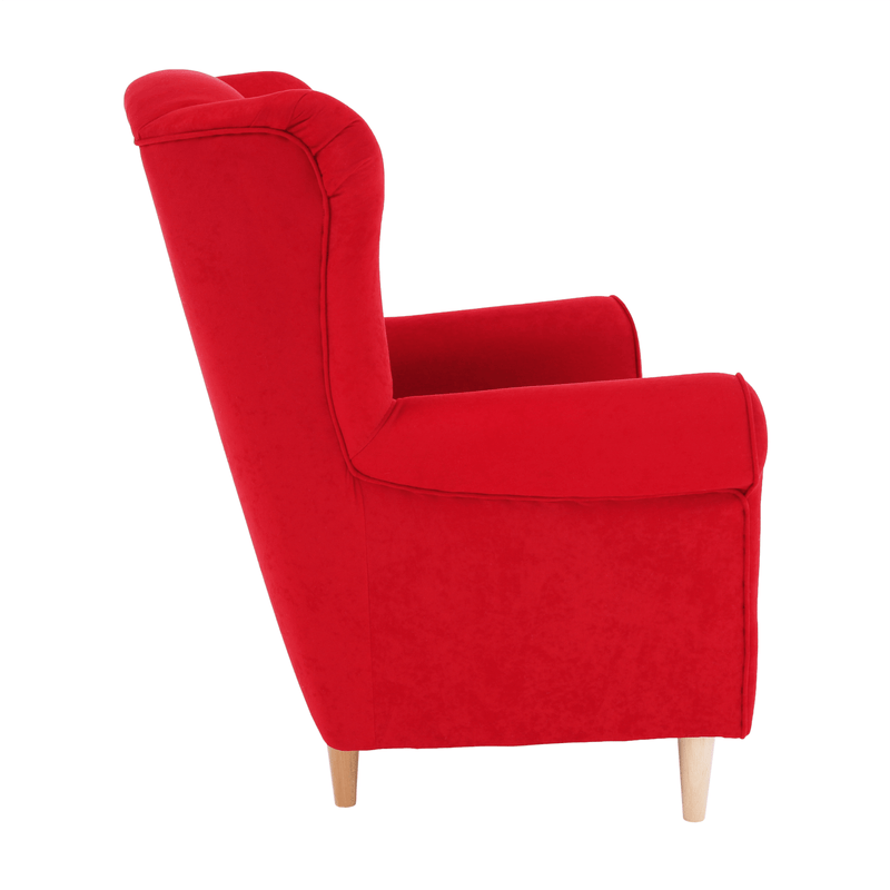 Casa si Gradina - Mobilier - Scaune si fotolii - Fotolii - Fotoliu, textil rosu, CHARLOT - Infinity.ro