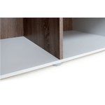 Casa si Gradina - Mobilier - Dulapuri si sifoniere - Dulapuri - Dulap, alb extra luciu ridicat HG/stejar sonoma truflu inchis, LYNATET TYP 23 - Infinity.ro