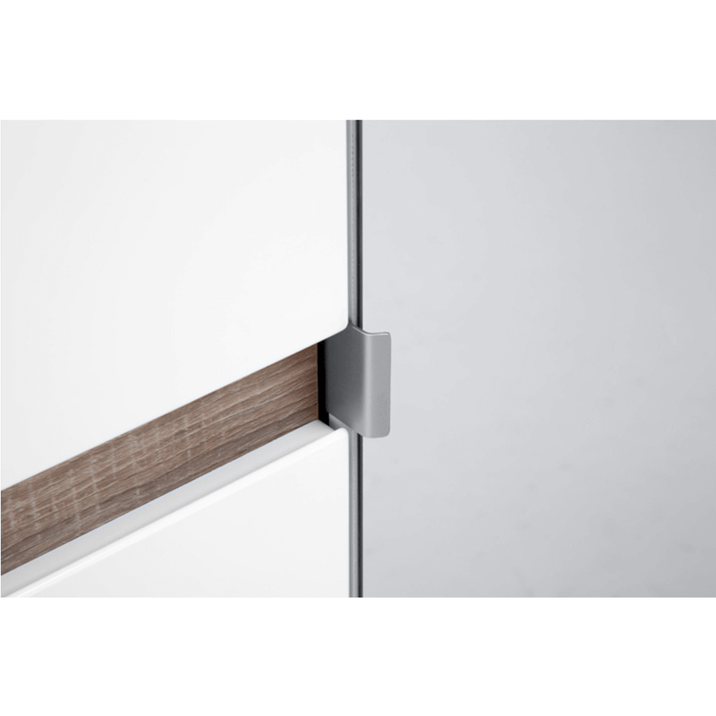 Casa si Gradina - Mobilier - Dulapuri si sifoniere - Dulapuri - Dulap, alb extra luciu ridicat HG/stejar sonoma truflu inchis, LYNATET TYP 23 - Infinity.ro