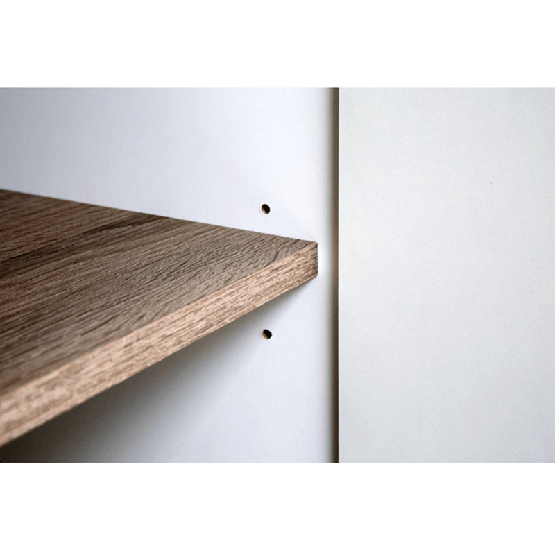 Casa si Gradina - Mobilier - Dulapuri si sifoniere - Dulapuri - Dulap, alb extra luciu ridicat HG/stejar sonoma truflu inchis, LYNATET TYP 23 - Infinity.ro