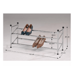 Casa si Gradina - Mobilier - Dulapuri si sifoniere - Dulapuri - Dulap incaltaminte 2 randuri, cromat/negru, TEA - Infinity.ro