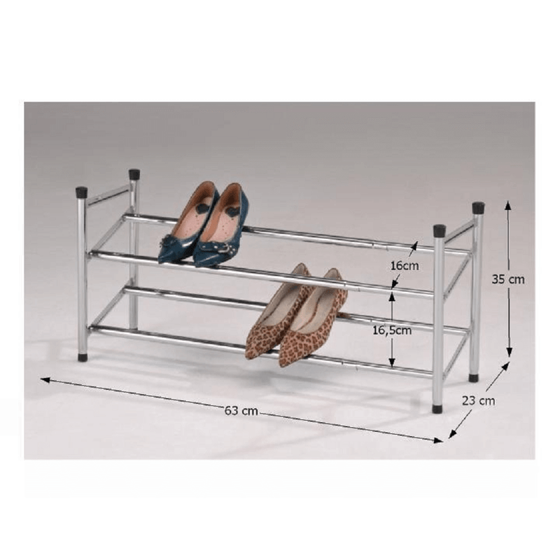 Casa si Gradina - Mobilier - Dulapuri si sifoniere - Dulapuri - Dulap incaltaminte 2 randuri, cromat/negru, TEA - Infinity.ro